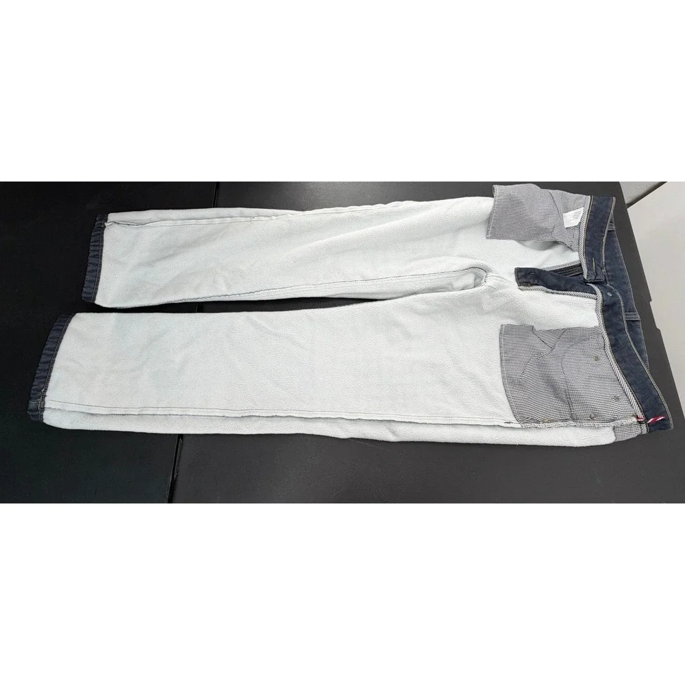 Demon &‎ Hunter Mens Indigo Blue Fleece Lined Straight Leg Jeans Size 35x31